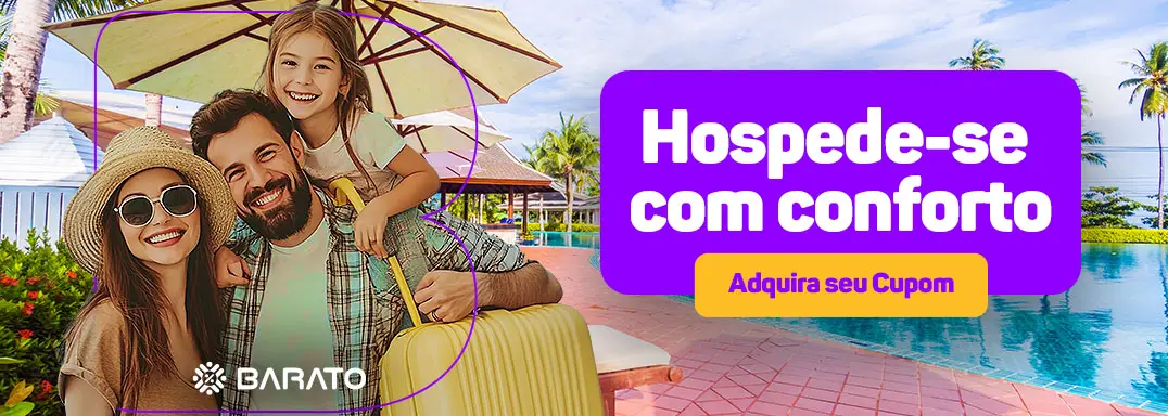 Hospede-se com conforto — cupons de hotéis